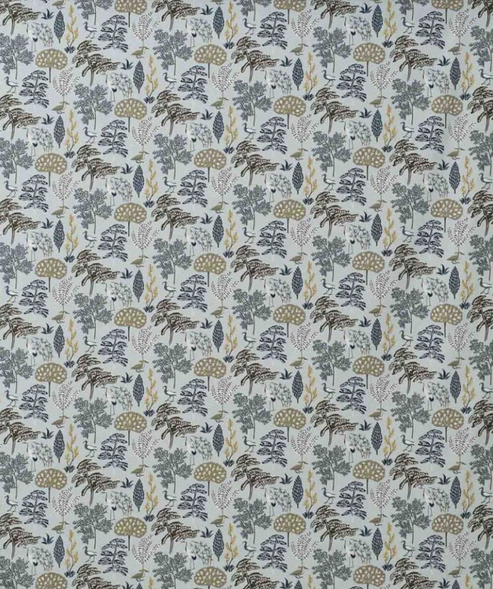 Spira Flora Fabric Width 150 Cm (Price Per Meter), Blue