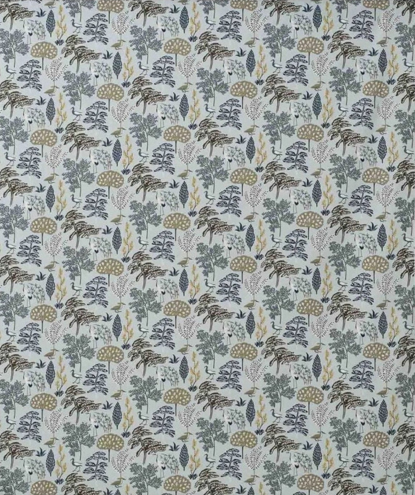 Spira Flora Fabric Width 150 Cm (Price Per Meter), Blue