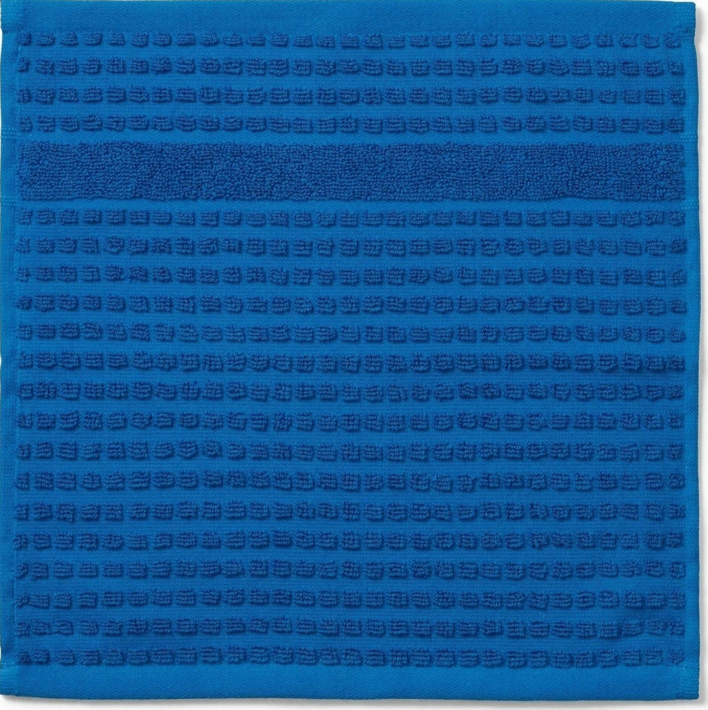 Juna Check washcloth 30x30 cm, blue