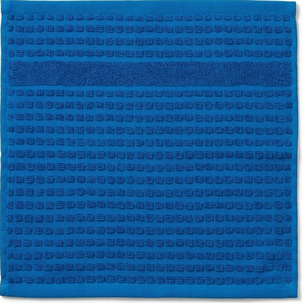 Juna Check washcloth 30x30 cm, blue