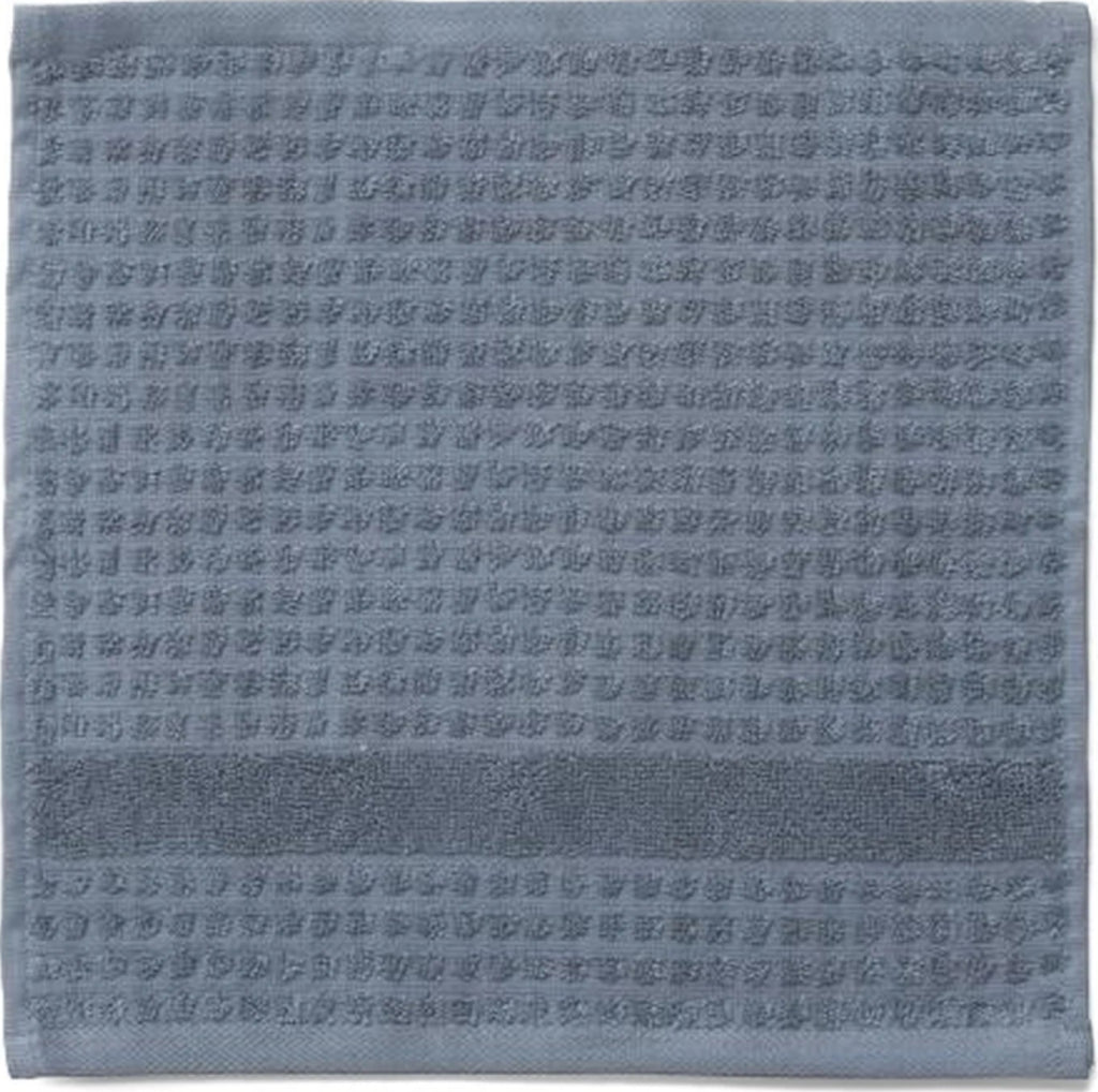 Juna Check Washcloth Dark Blue, 30x30 Cm
