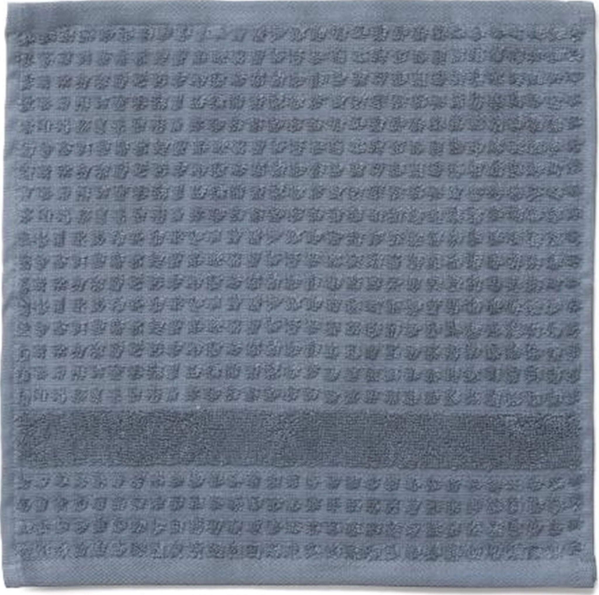 Juna Check Washcloth Dark Blue, 30x30 Cm