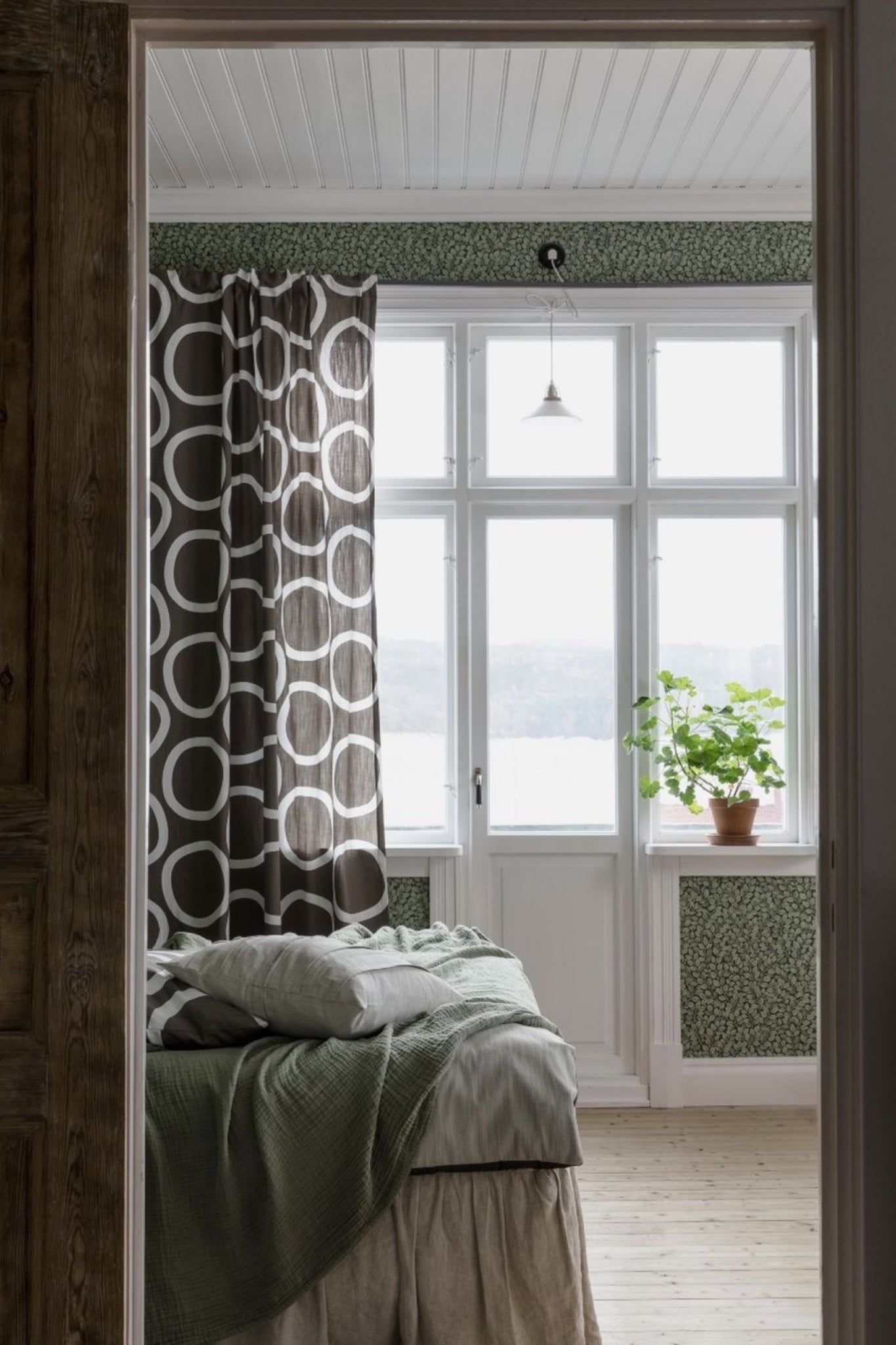 Spira Loop Curtain With Multiband, Brown