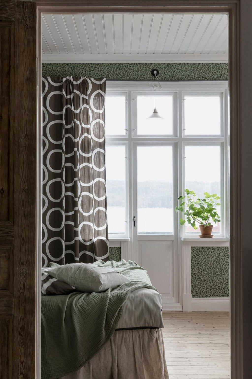 Spira Loop Curtain With Multiband, Brown