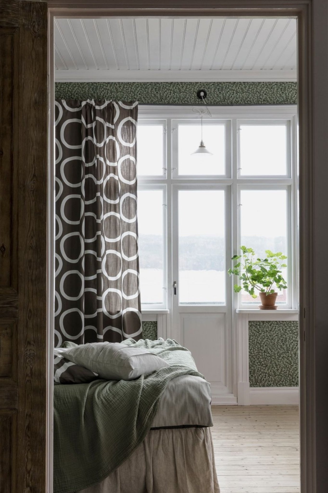 Spira Loop Curtain With Multiband, Brown