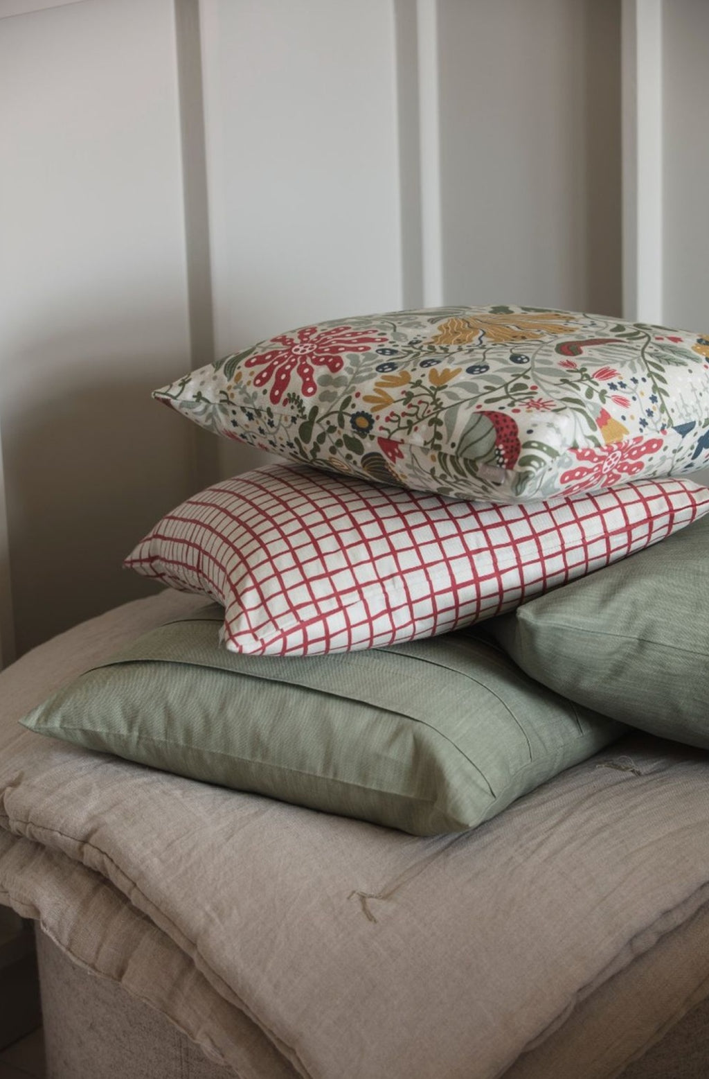 Spira Slät 50 I Klotz Cushion Cover, Dusty Green