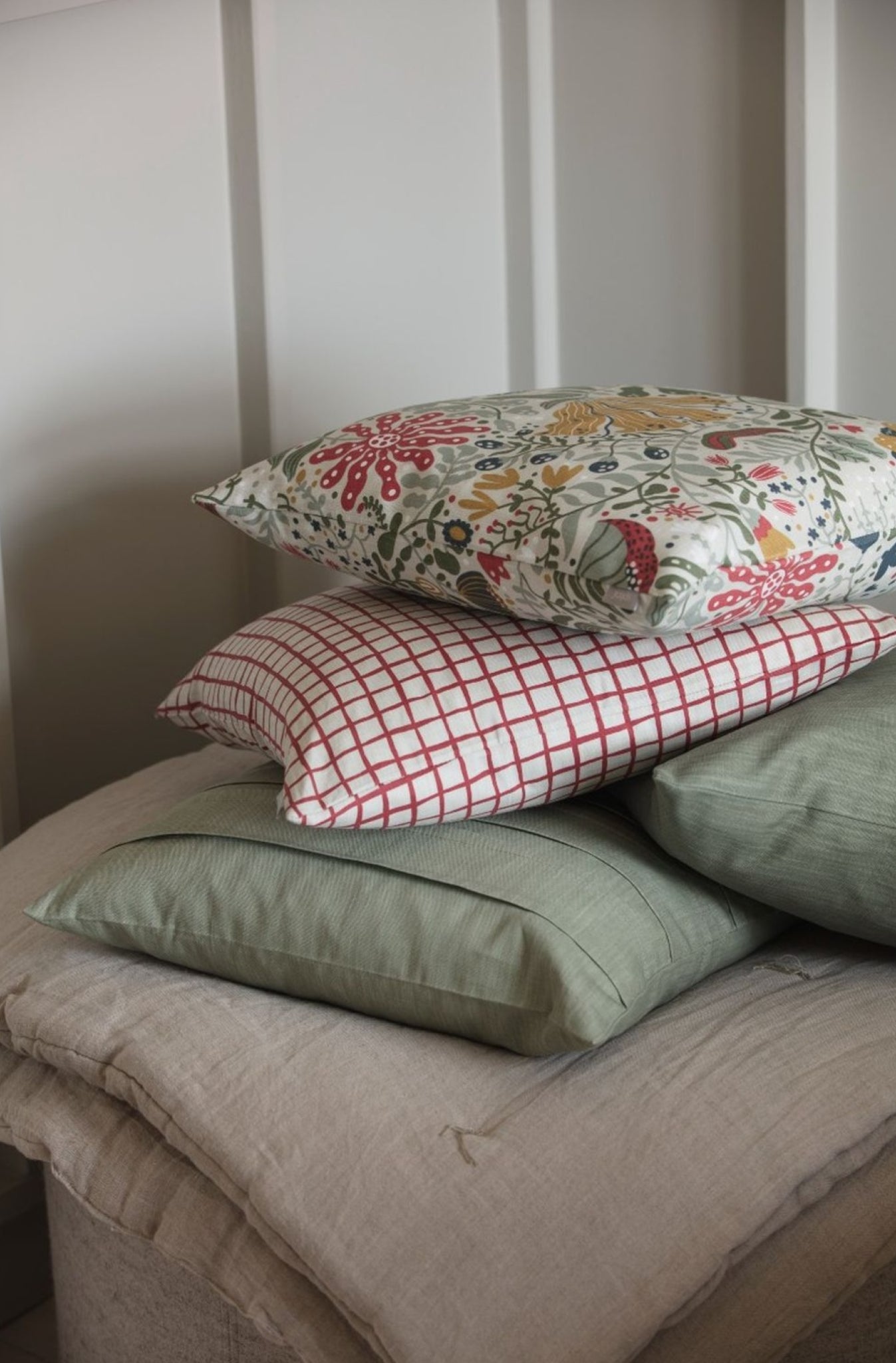 Spira Slät 50 I Klotz Cushion Cover, Dusty Green