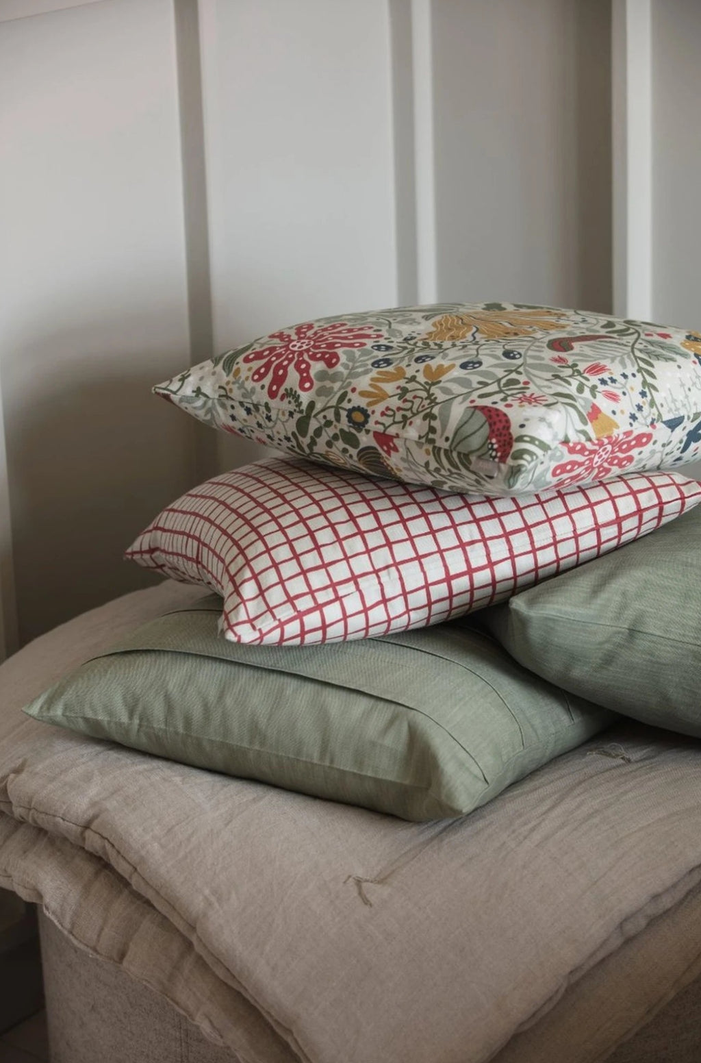 Spira Slät 50 I Klotz Cushion Cover, Dusty Green