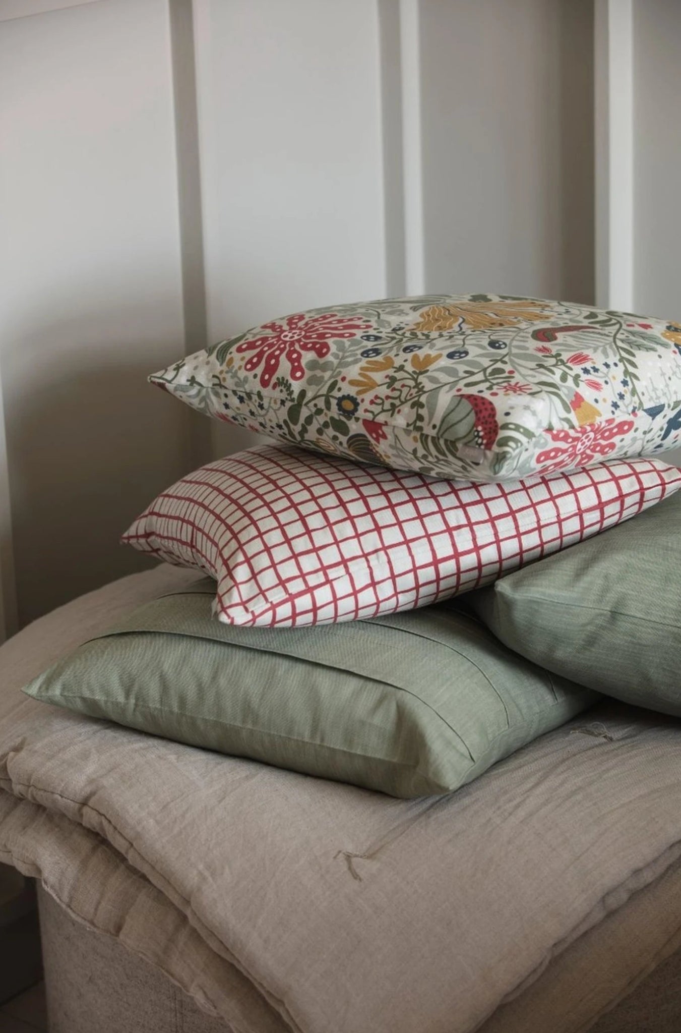 Spira Slät 50 I Klotz Cushion Cover, Dusty Green