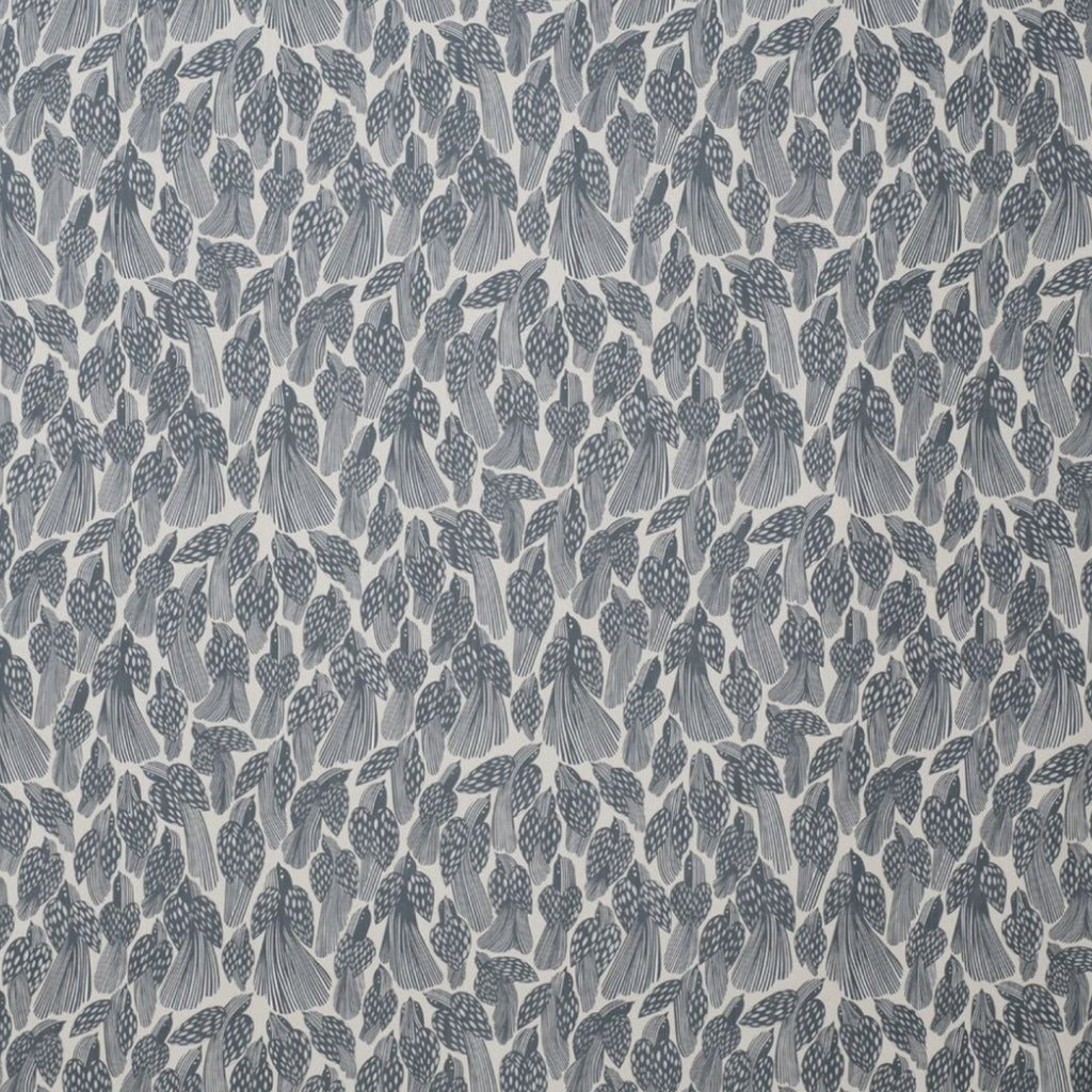 Spira Birds Fabric Width 150 Cm (Price Per Meter), Dusty Blue