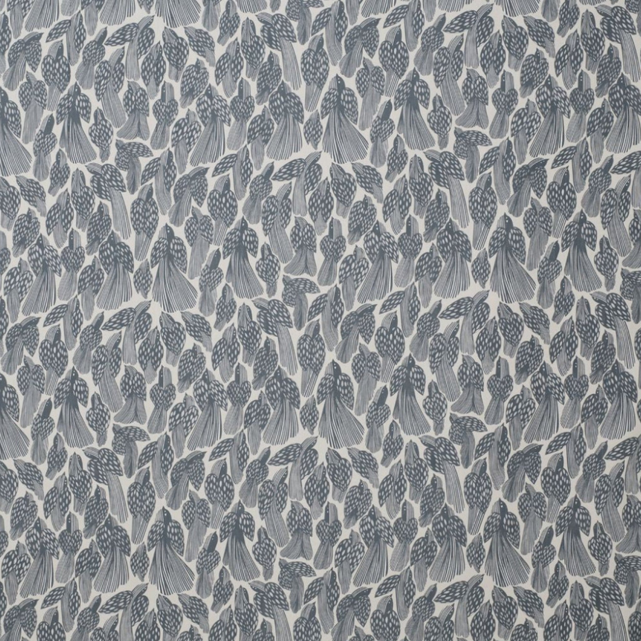 Spira Birds Fabric Width 150 Cm (Price Per Meter), Dusty Blue