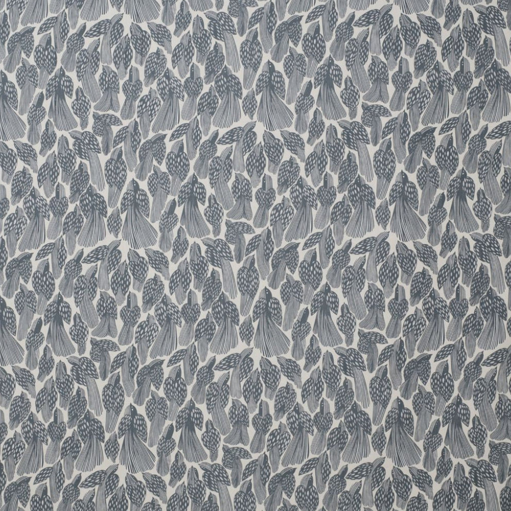 Spira Birds Fabric Width 150 Cm (Price Per Meter), Dusty Blue