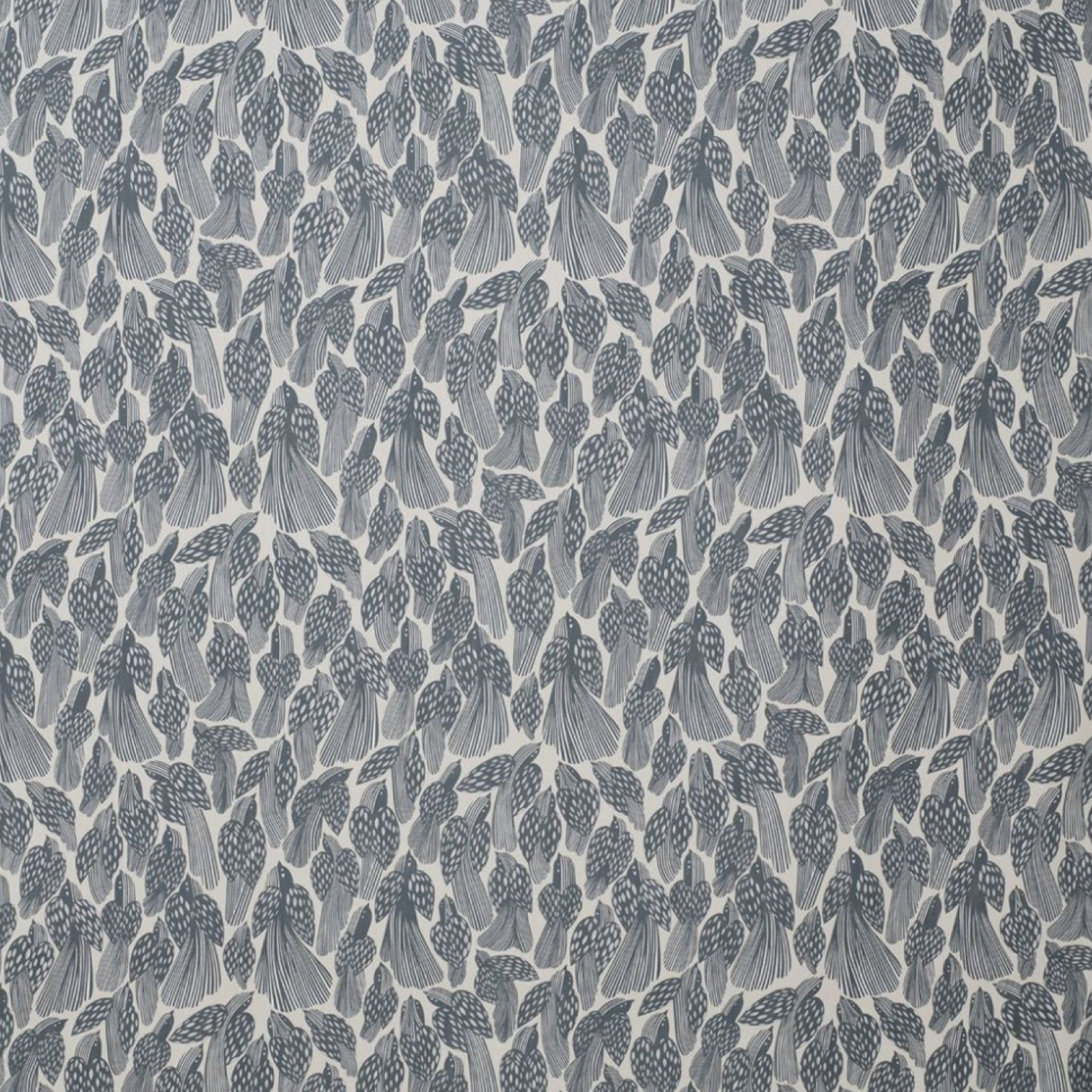 Spira Birds Fabric Width 150 Cm (Price Per Meter), Dusty Blue