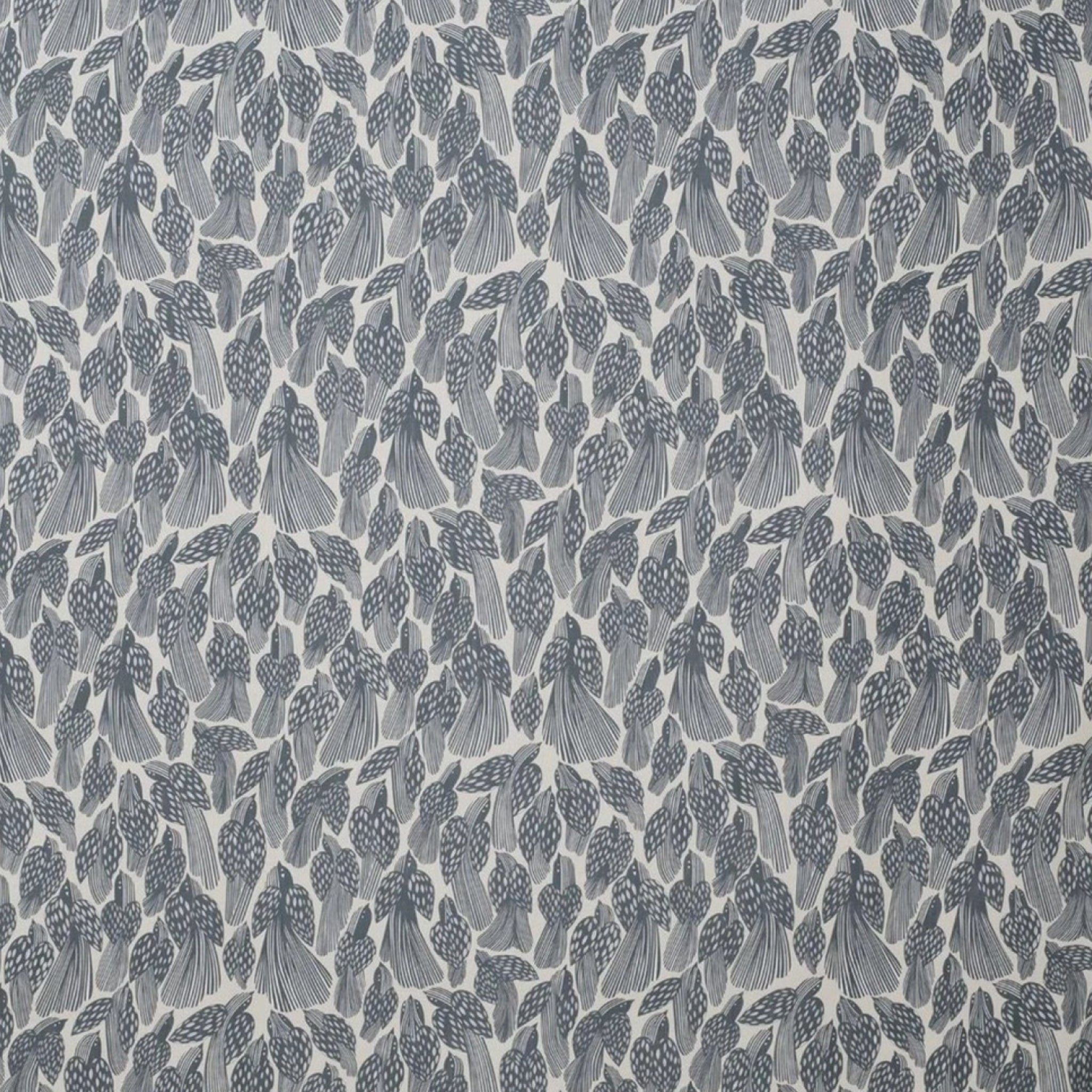 Spira Birds Fabric Width 150 Cm (Price Per Meter), Dusty Blue