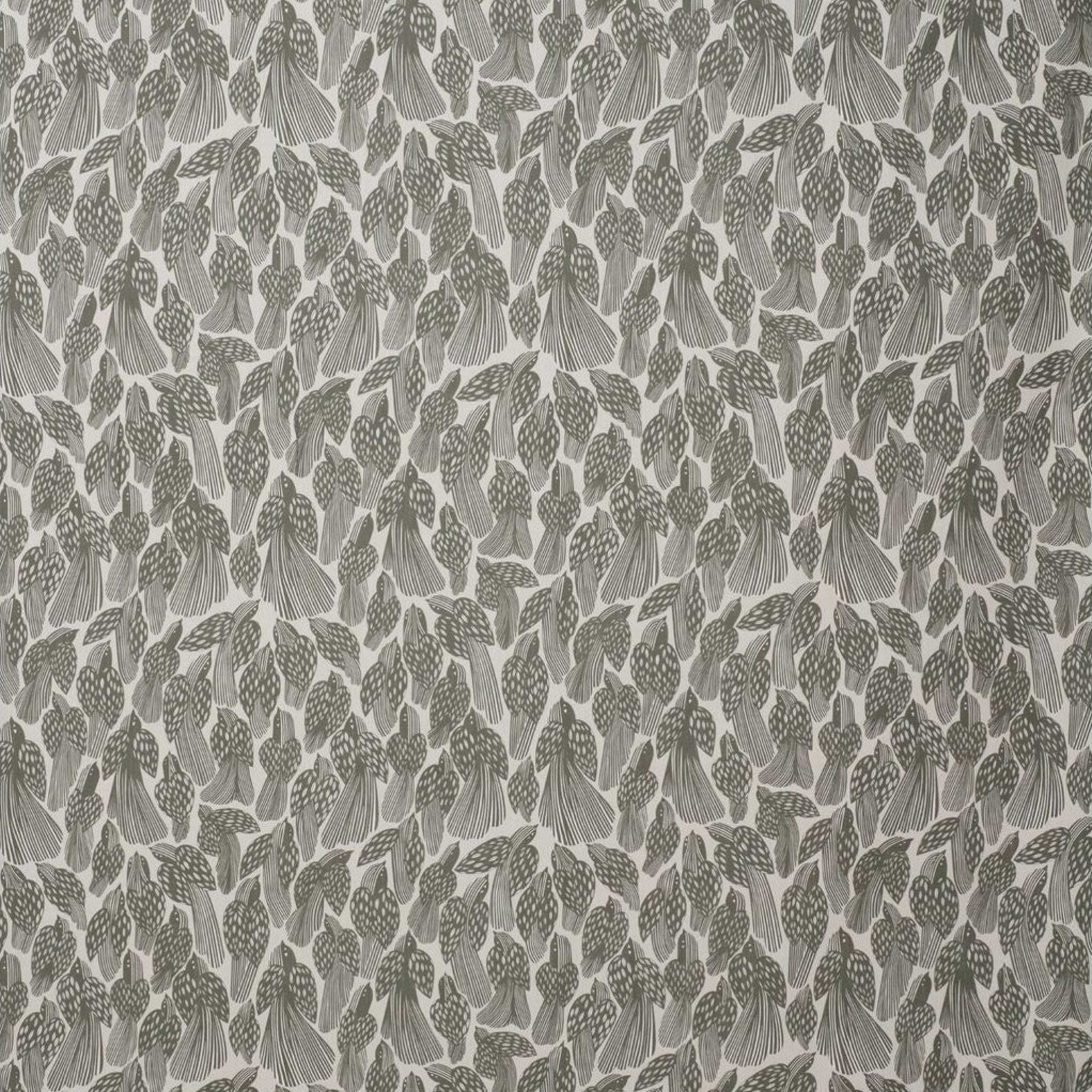 Spira Birds Fabric Width 150 Cm (Price Per Meter), Mineral Green