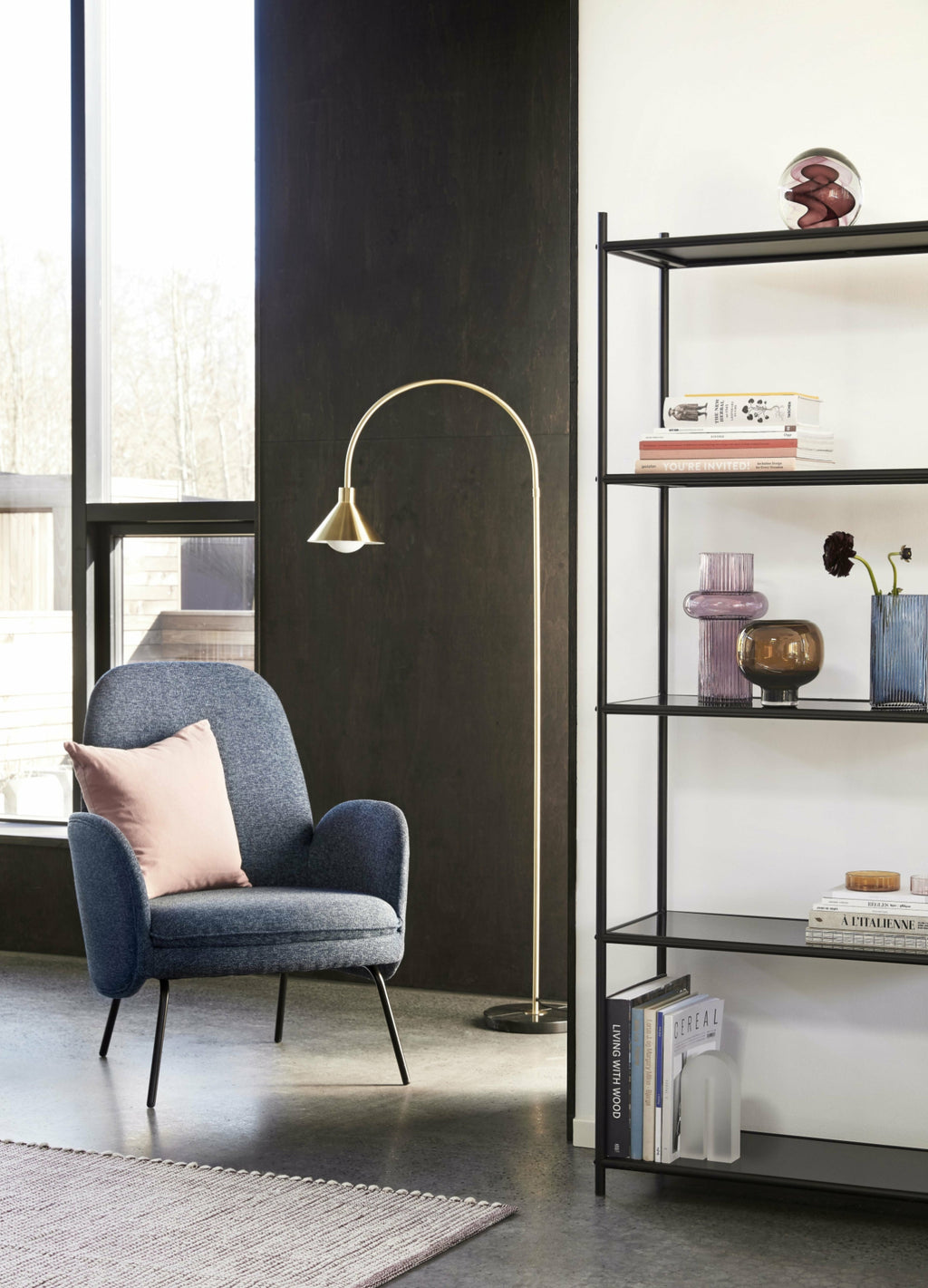 Hübsch Sculpt Vase Glass Clear