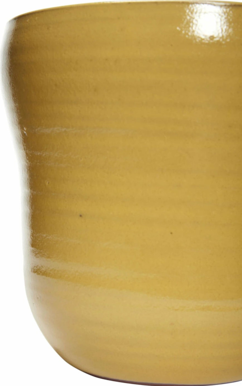 Hübsch Care Pot Ceramic Yellow Set Of 2