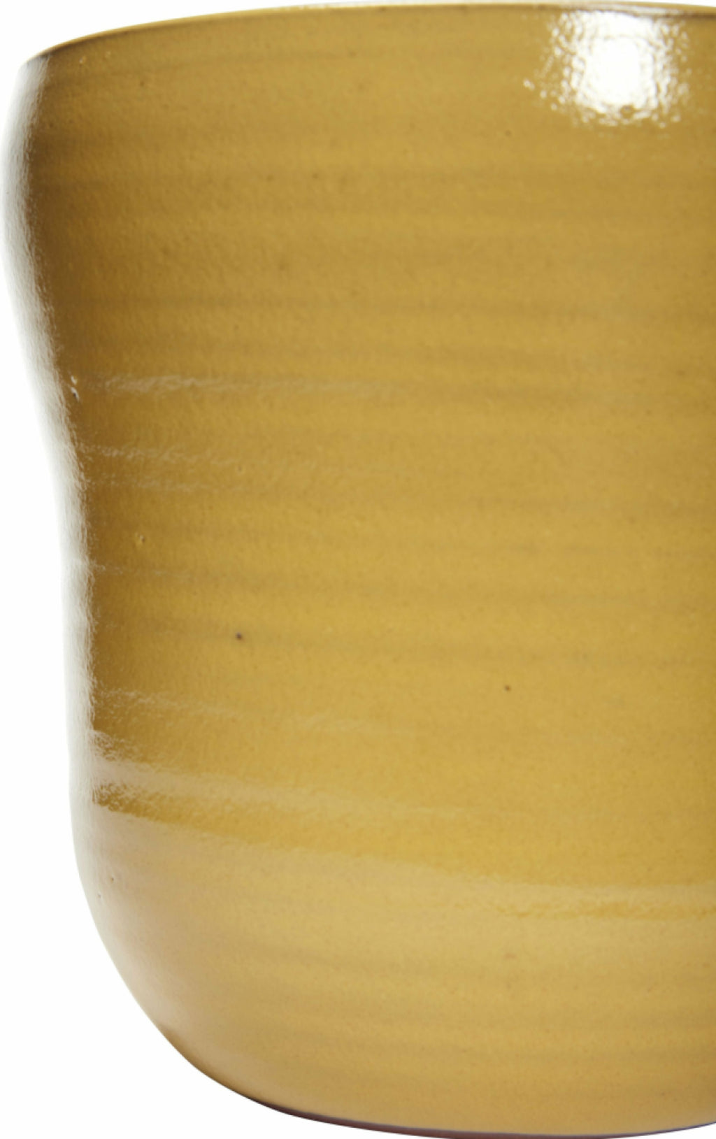 Hübsch Care Ceramic Yellow Pot Set of 2 - Stylish Home Decor Planters