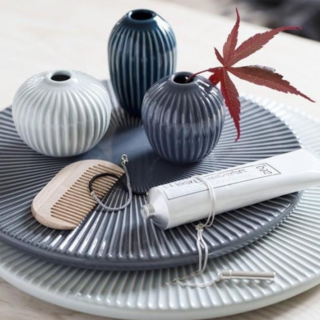 Kähler Hammershøi Vases Green Mini, 3 PCs