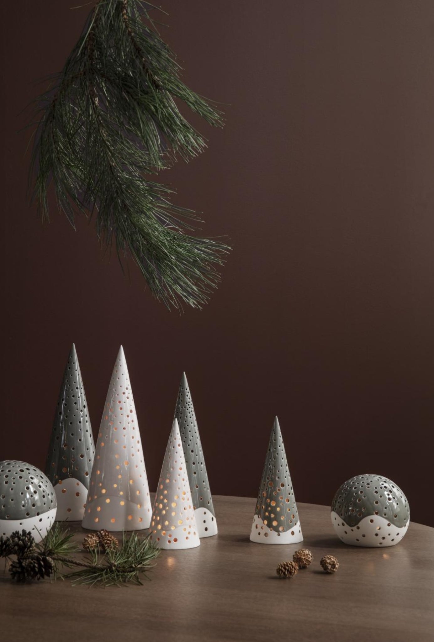 Kähler Nobili Tealight Holder ø14 Cm Olive Green