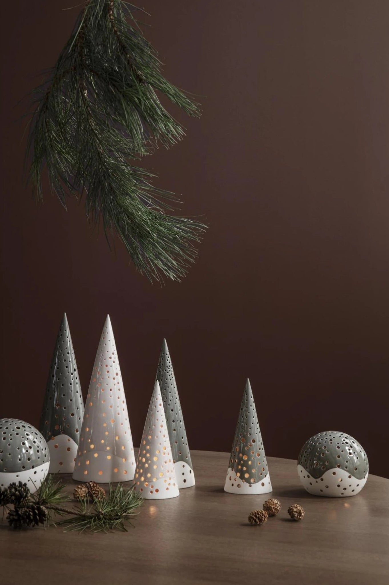 Kähler Nobili Tealight Holder ø14 Cm Olive Green