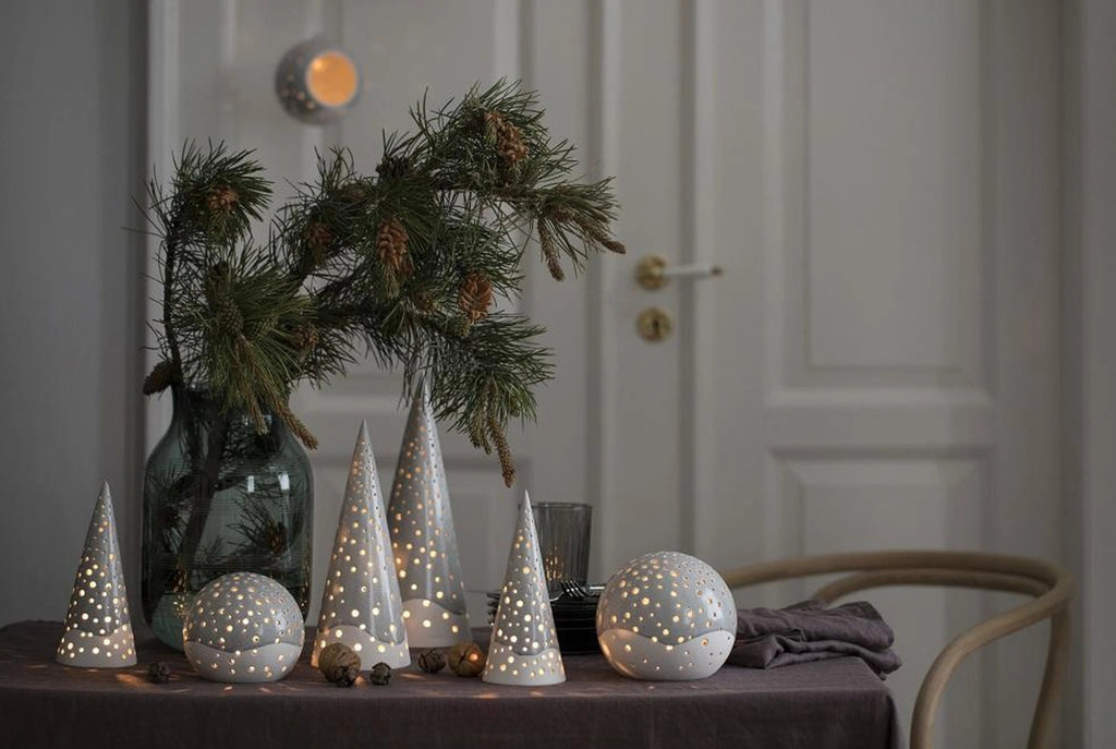 Kähler Nobili Tealight Holder H30cm, Nude