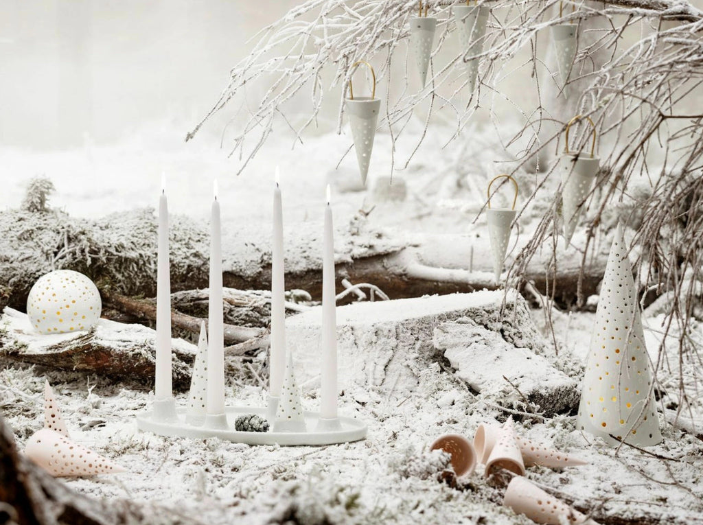 Kähler Nobili Christmas Timmer 5x18.5 cm, Snow White