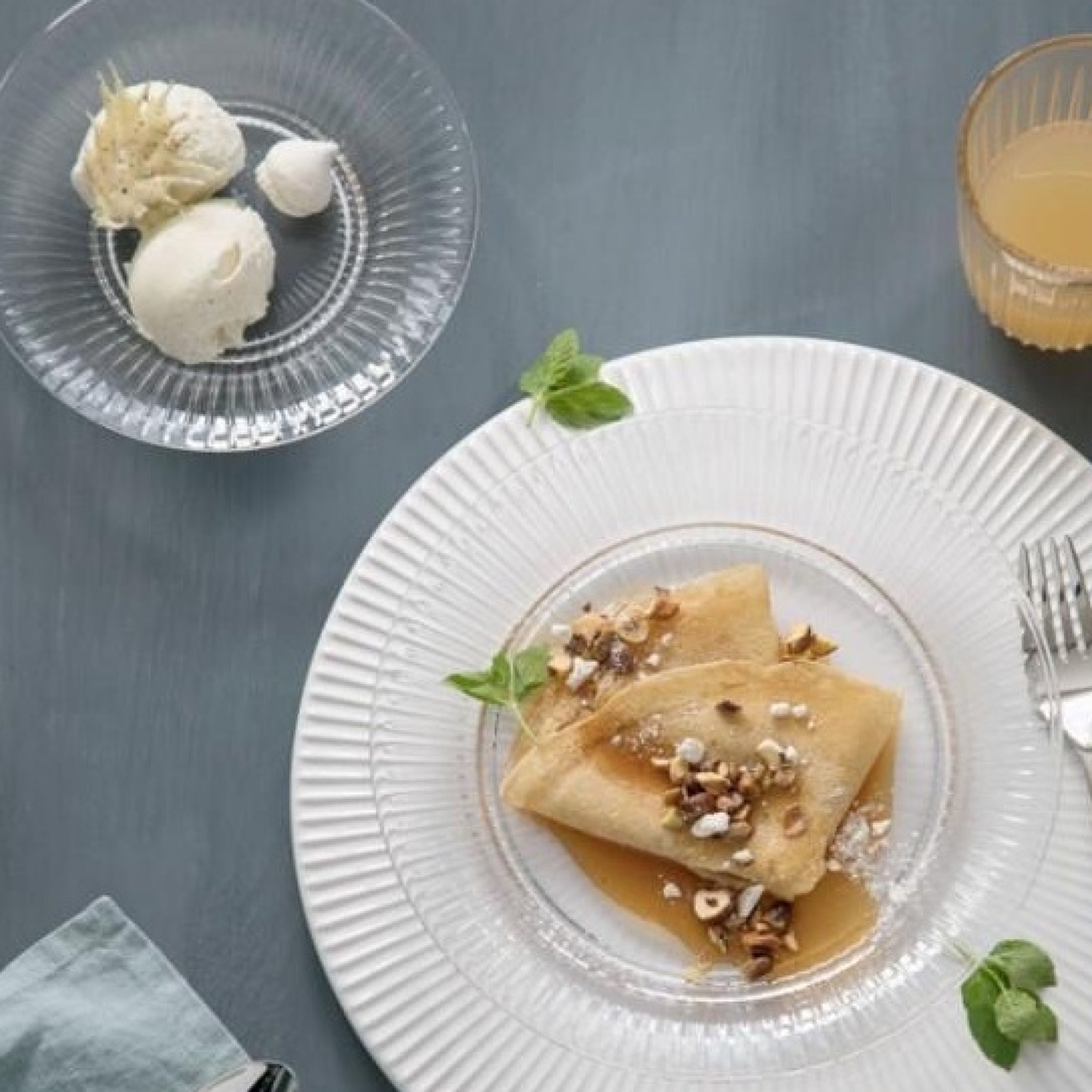 Kähler Hammershøi Glass Plate Clear, ø 17 Cm.