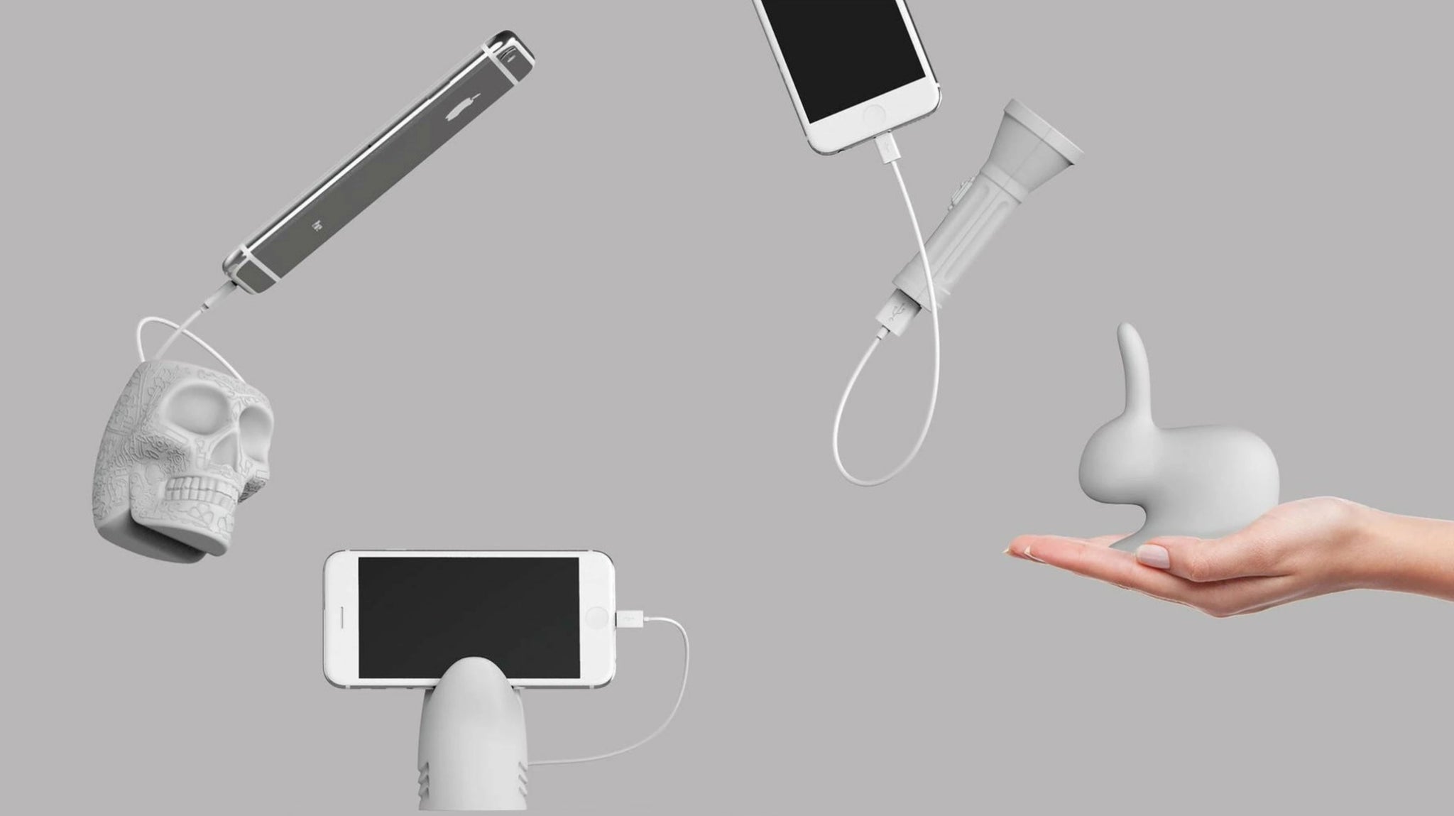 Qeeboo Mini Mexico Portable Charger, Green