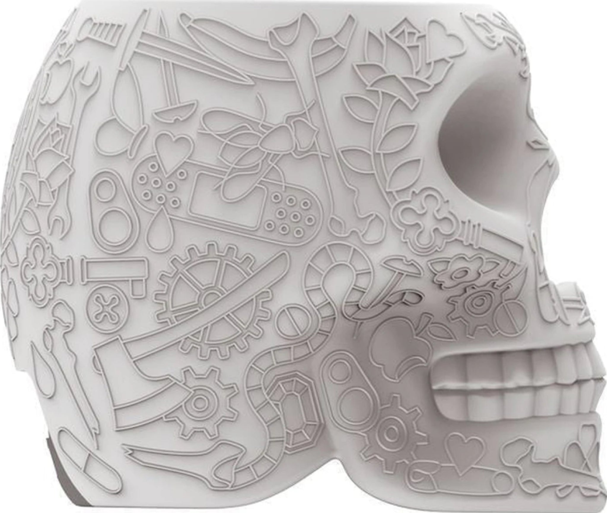 Qeeboo Mini Mexico Portable Charger, Grey