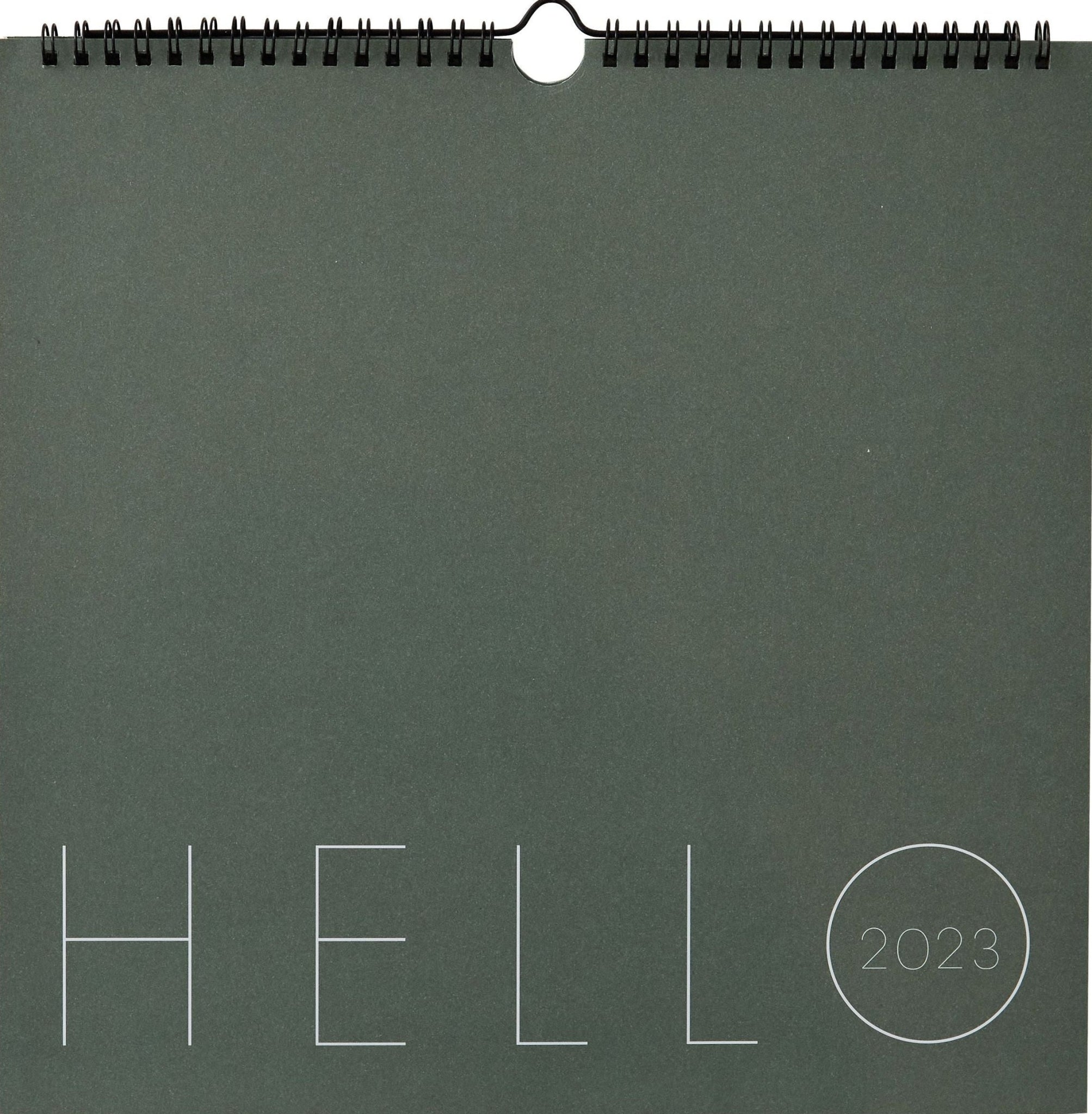 Design Letters Wall Calendar 2023, Myrtle Green