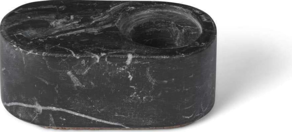 Spring Copenhagen Ovaali Candle Holder, Black