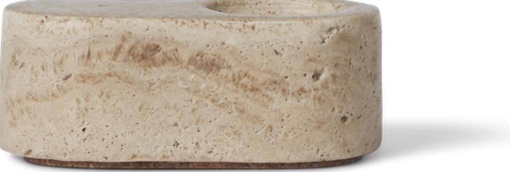 Spring Copenhagen Ovaali Candle Holder, Sand