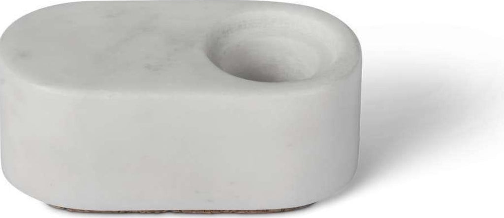 Spring Copenhagen Ovaali Candle Holder, White