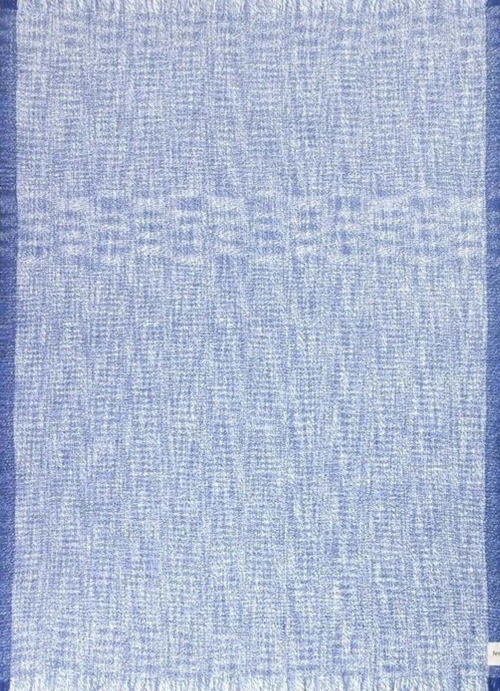 Ferm Living Enfold Wool Blanket, Blue White