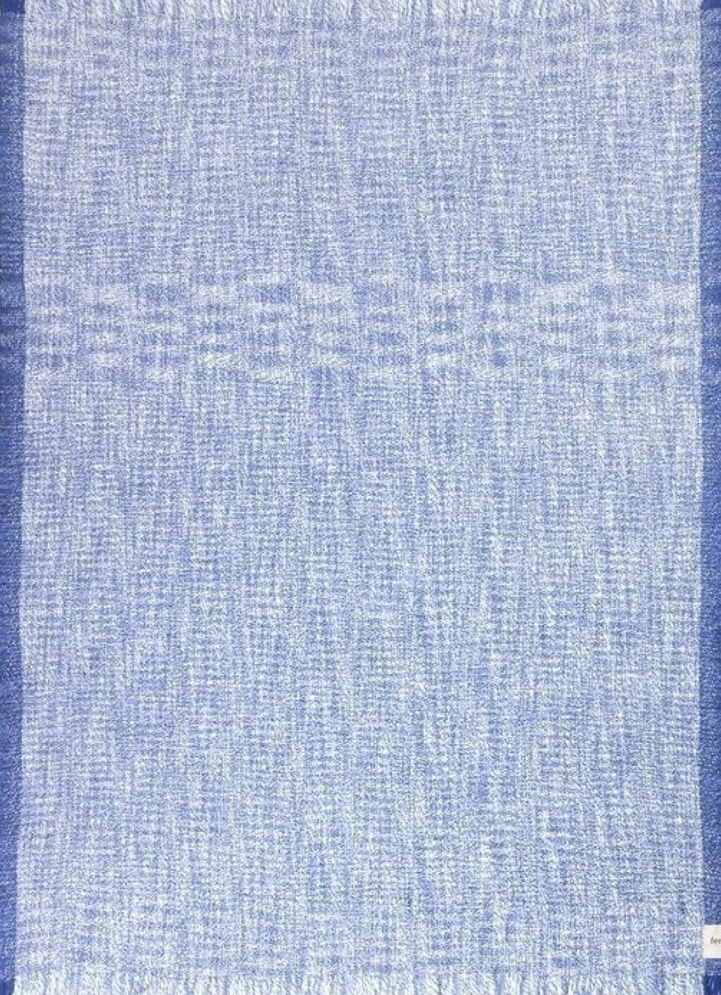 Ferm Living Enfold Wool Blanket, Blue White