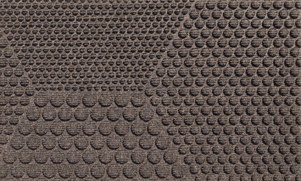 Heymat Hex Soil Doormat 45x75 cm Dark Brown PET/PP Nitrile Rubber