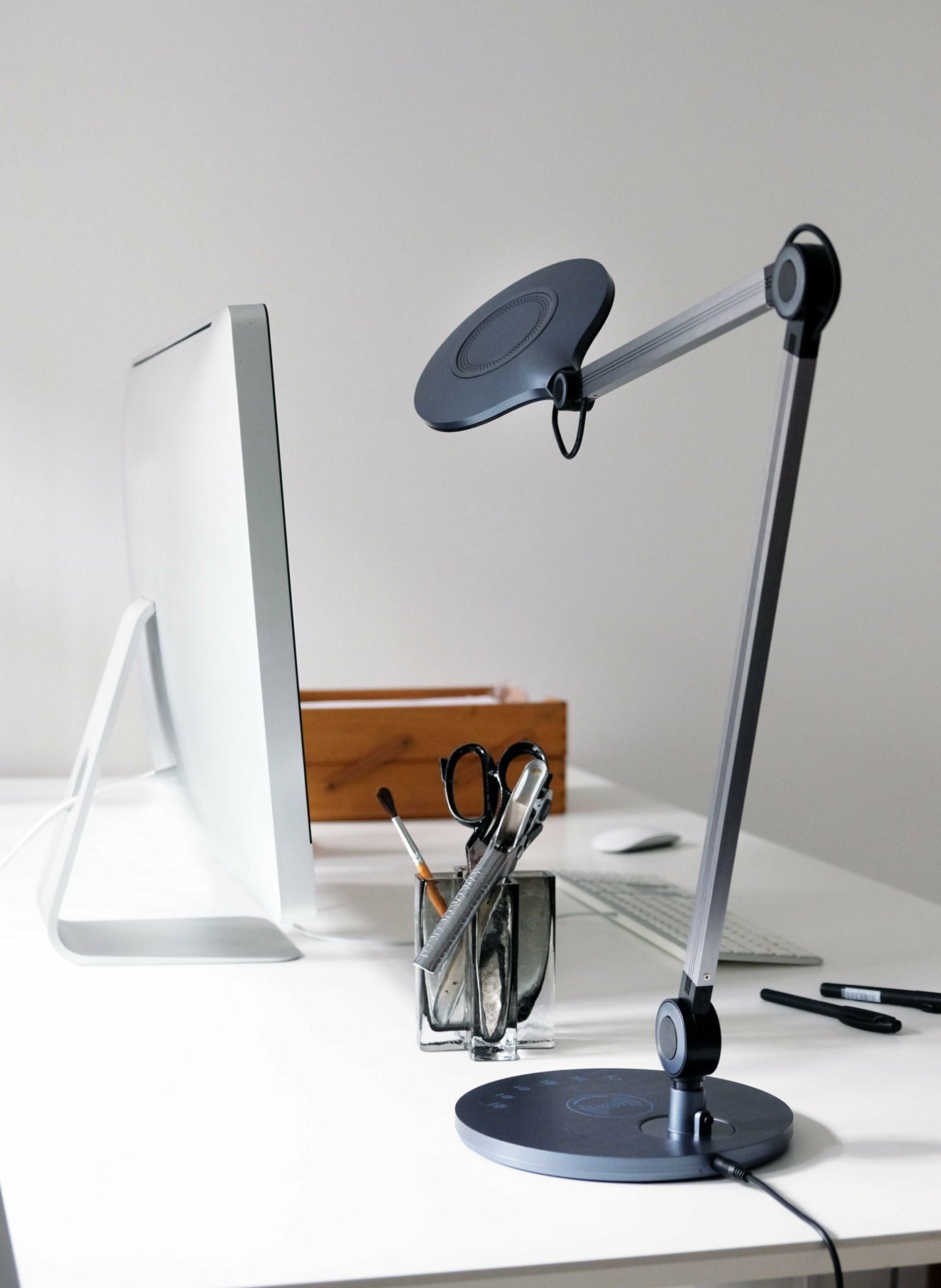 Dyberg Larsen Office Table Lamp, Grey