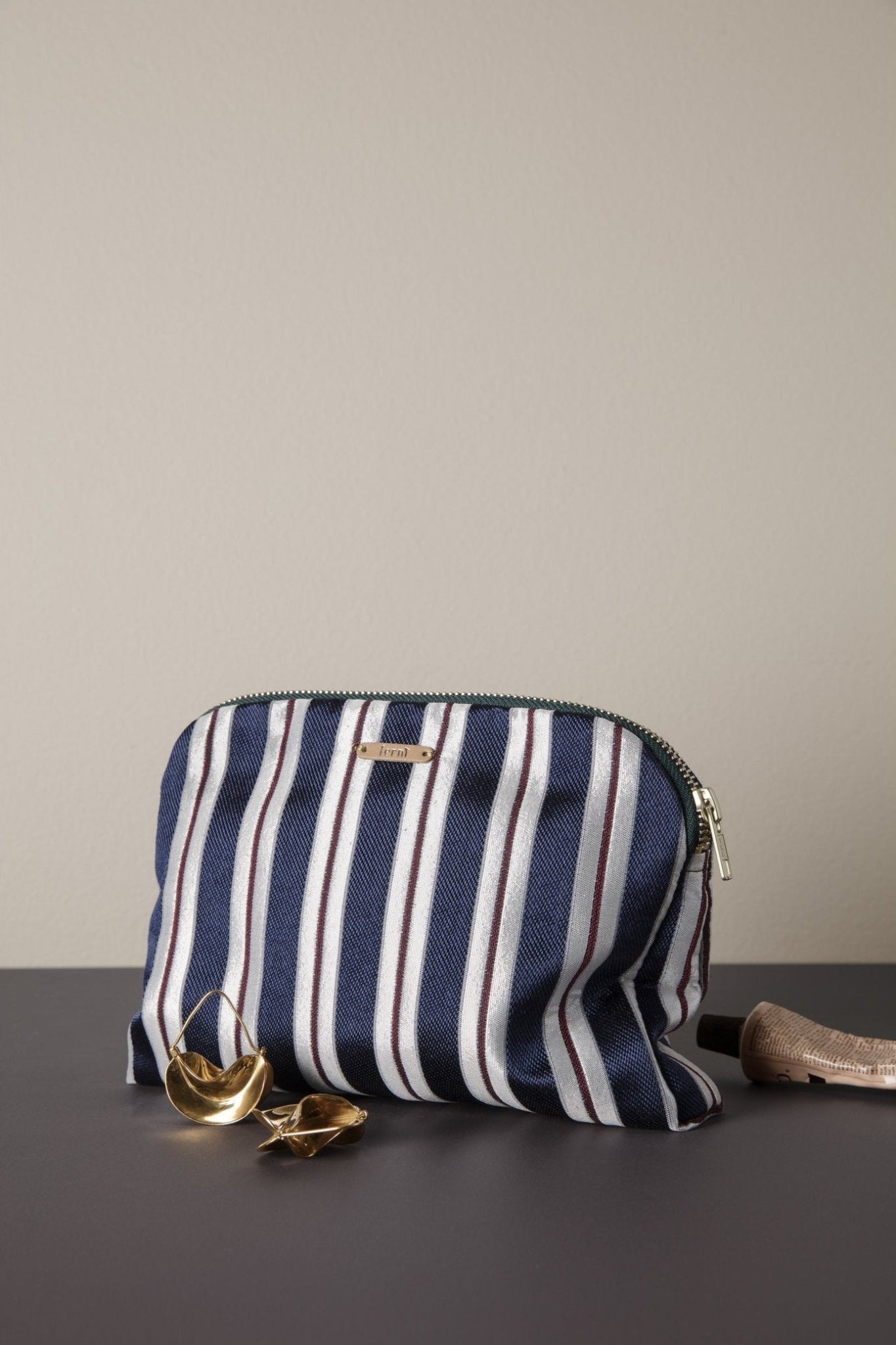 Ferm Living Salon Wallet, Pinstripe