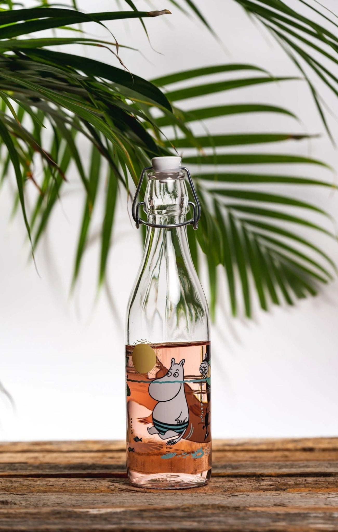 Muurla Moomin Glass Bottle, Fun In The Water