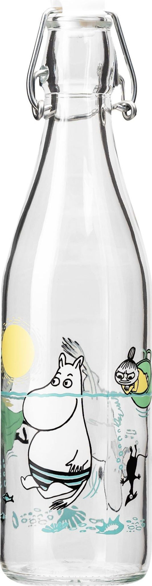 Muurla Moomin Glass Bottle, Fun In The Water