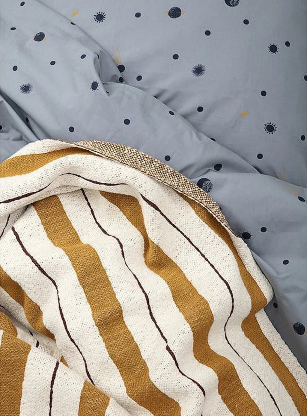 Ferm Living Swan Bed Linen Grey, Junior