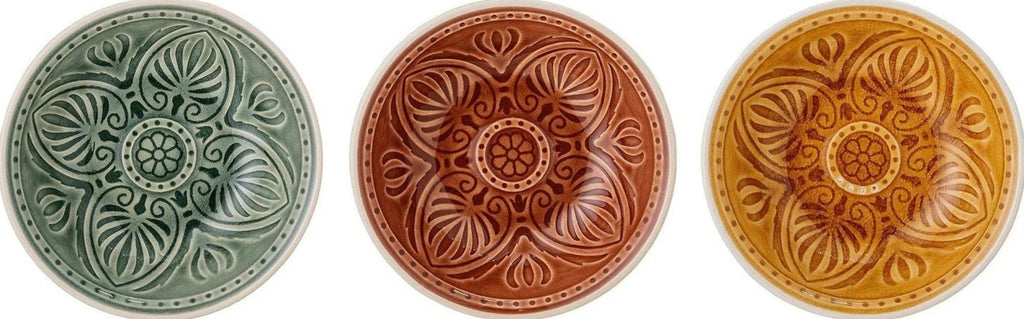 Bloomingville Rani Bowl, Green, Stoneware