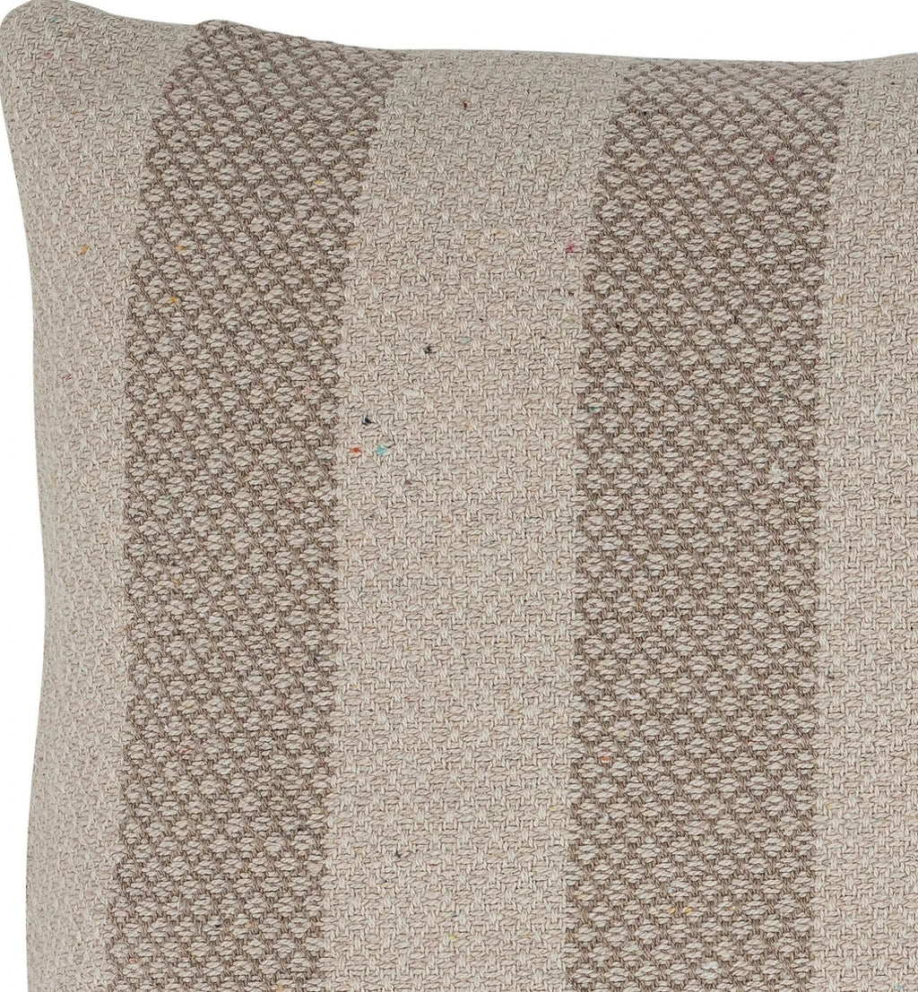 Bloomingville Eden Cushion, Brown, Recycled Cotton
