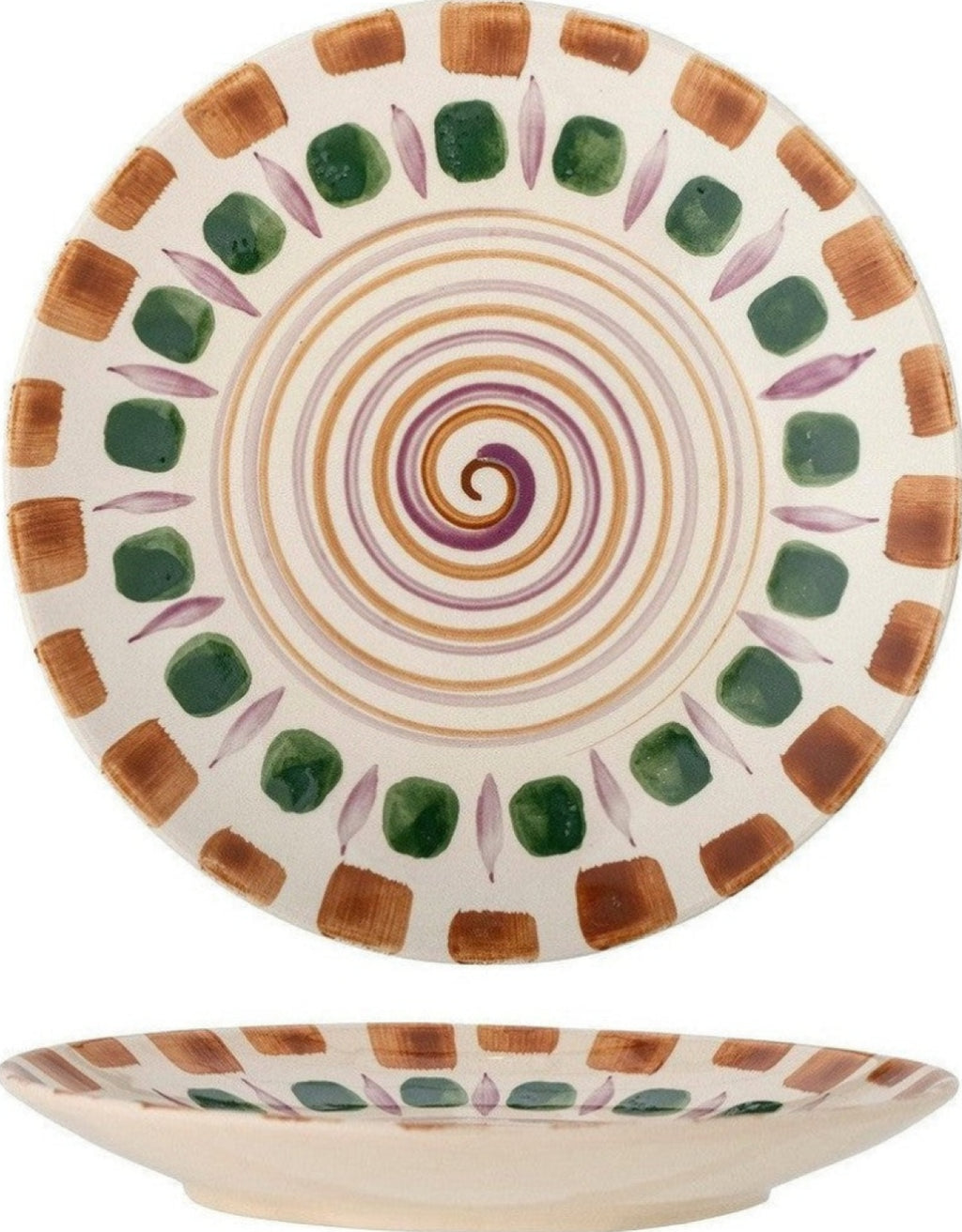 Bloomingville Shama Plate, Green, Stoneware