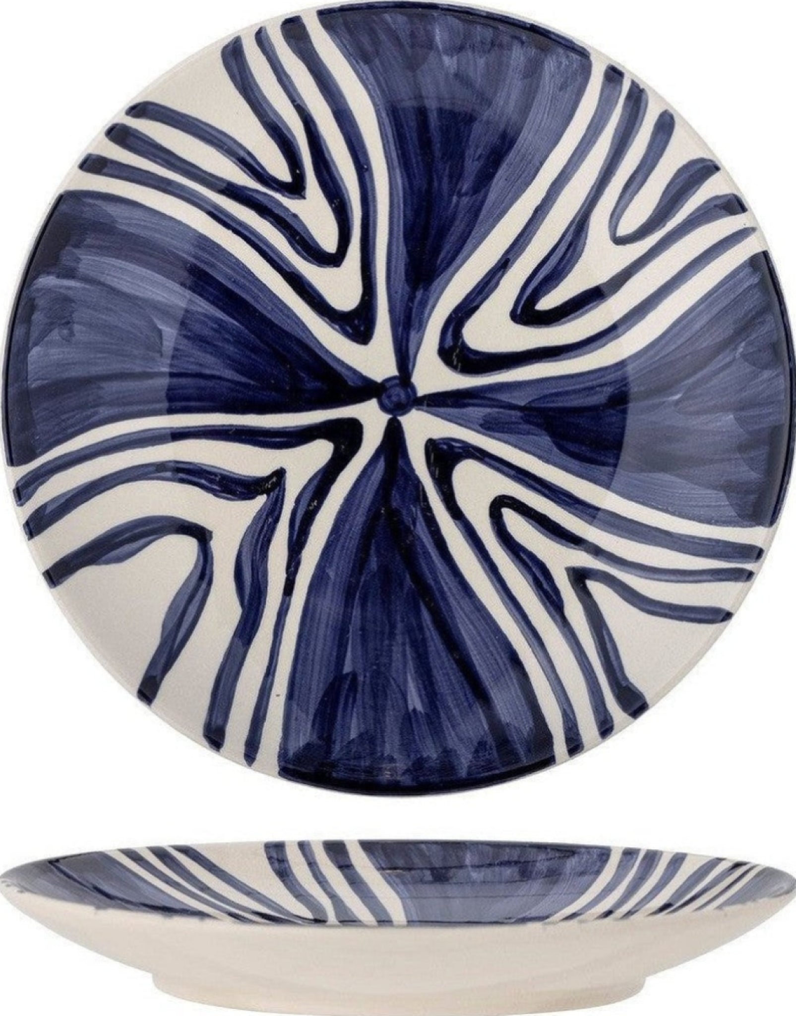 Bloomingville Shama Plate, Blue, Stoneware