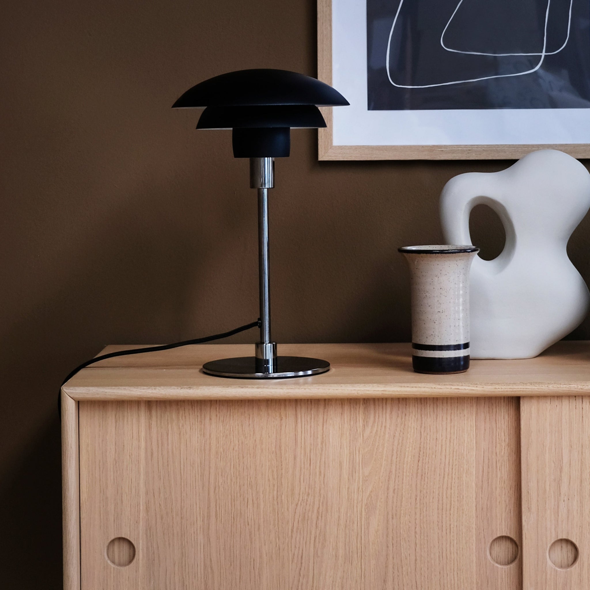 Dyberg Larsen Morph Table Lamp D21, Black