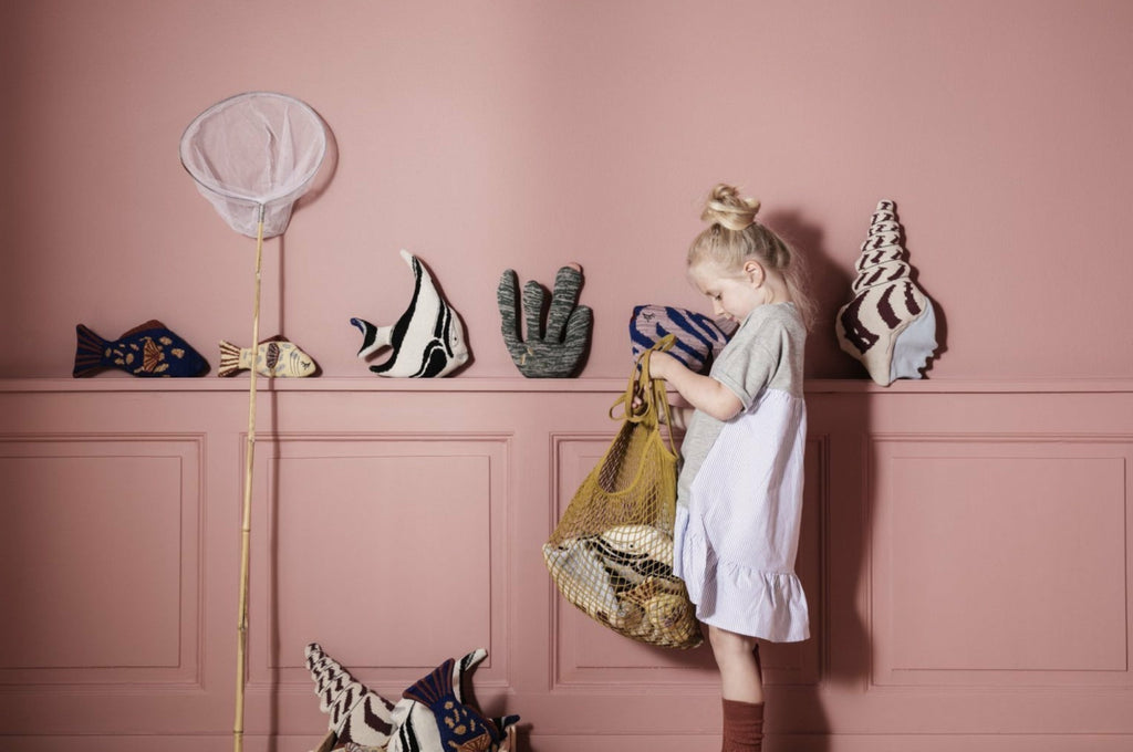 Ferm Living Fruiticana Pillow, Coral