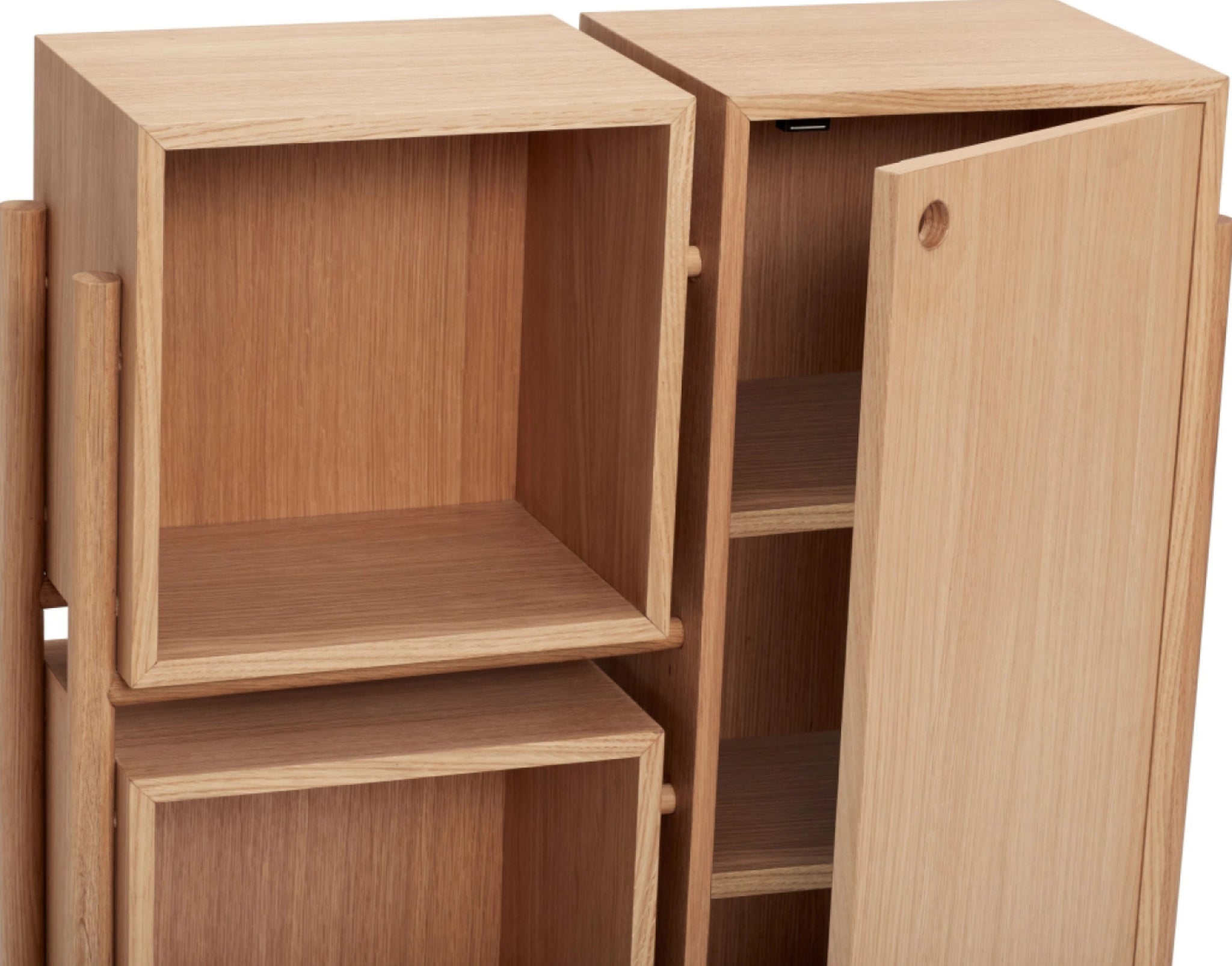 Hübsch Cube Console Table Natural