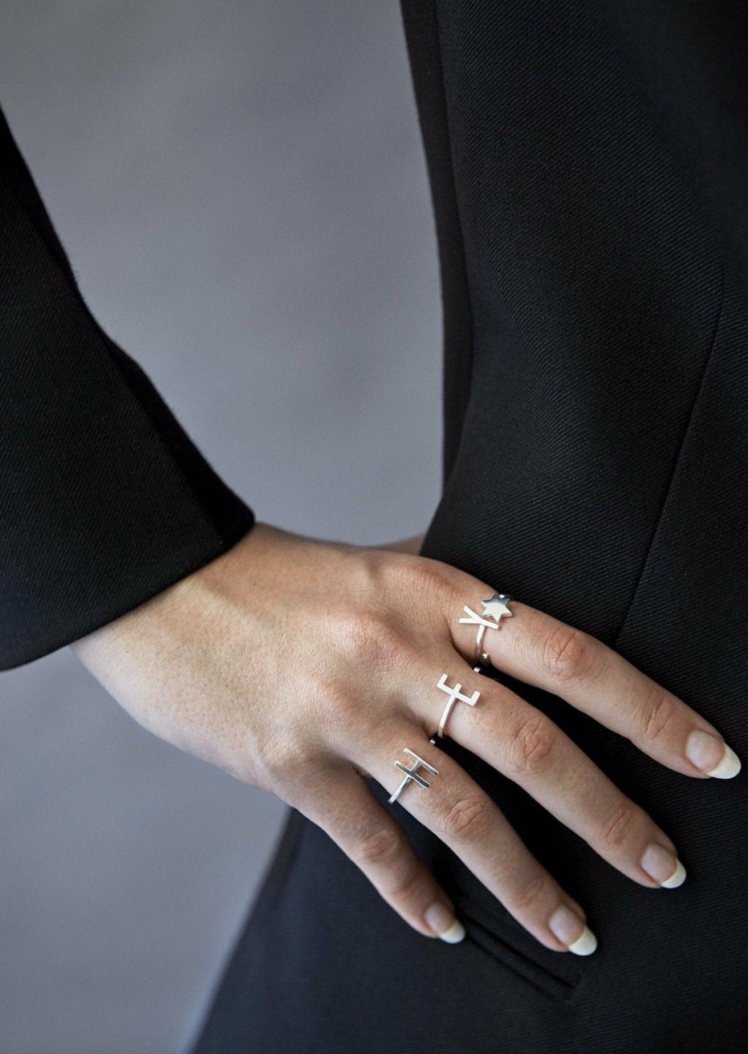 Design Letters Letter Ring A-Z, 18k Gold Plated, I